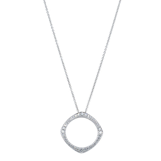 18ct White Gold Diamond Eos Pendant